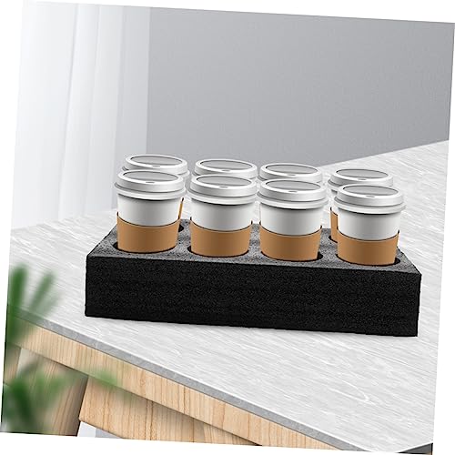 Alipis 3pcs Cup Holder Car Accessory Automobile Accessories Car Tray Car Food Tray Takeout Packing Supply Reusable Drink Carrier Tray for Car Tea Coffee Cup Pearl Cotton Bracket re-usable