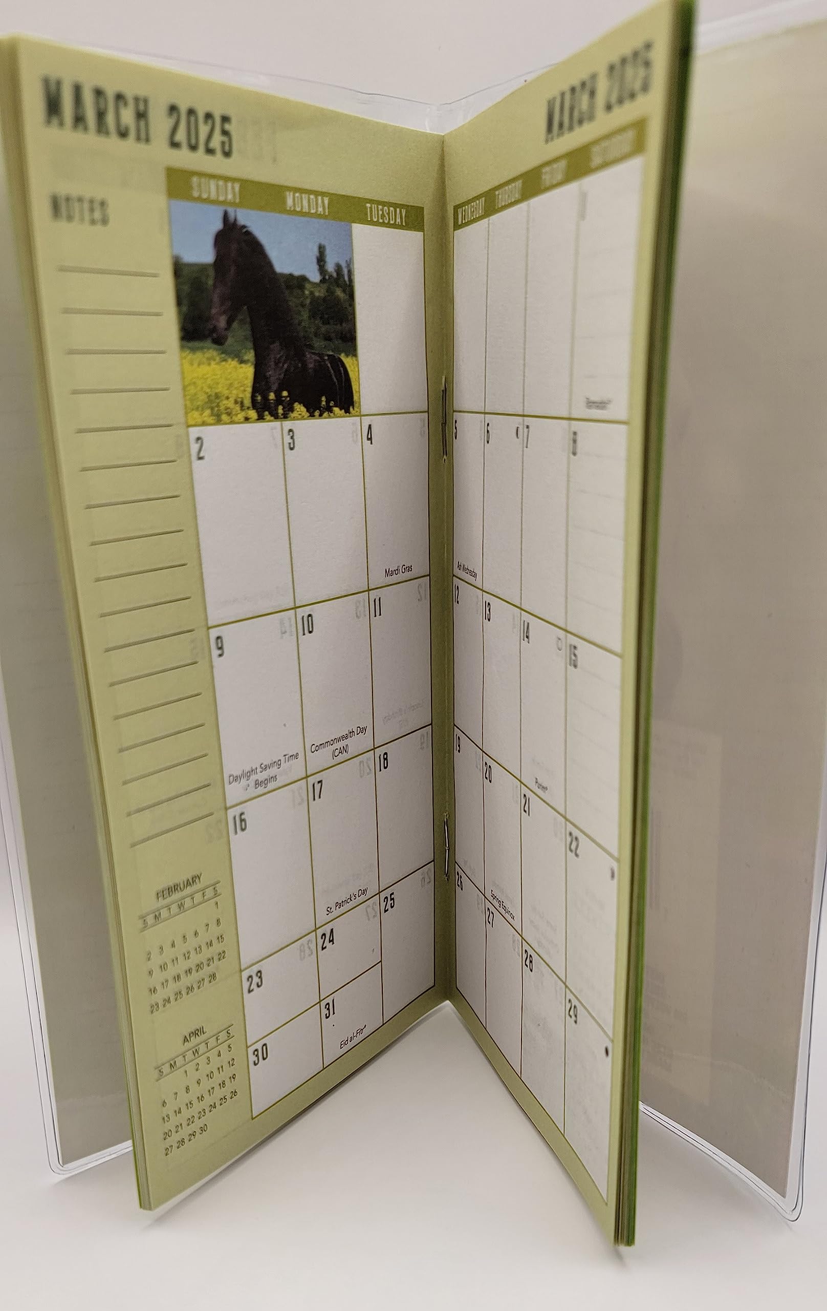 NB Horses 2024-2025 Mini Pocket Planner Organizer Small Cute Important Dates Horse Lovers