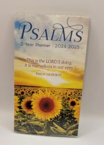 nb psalms 2 year 2024-2025 planner mini pocket calender this is the lord's doing it is marvelous in our eyes psalms 118:23 kjv