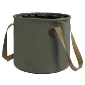 collapsible bucket, camping water storage container, large capacity (green)