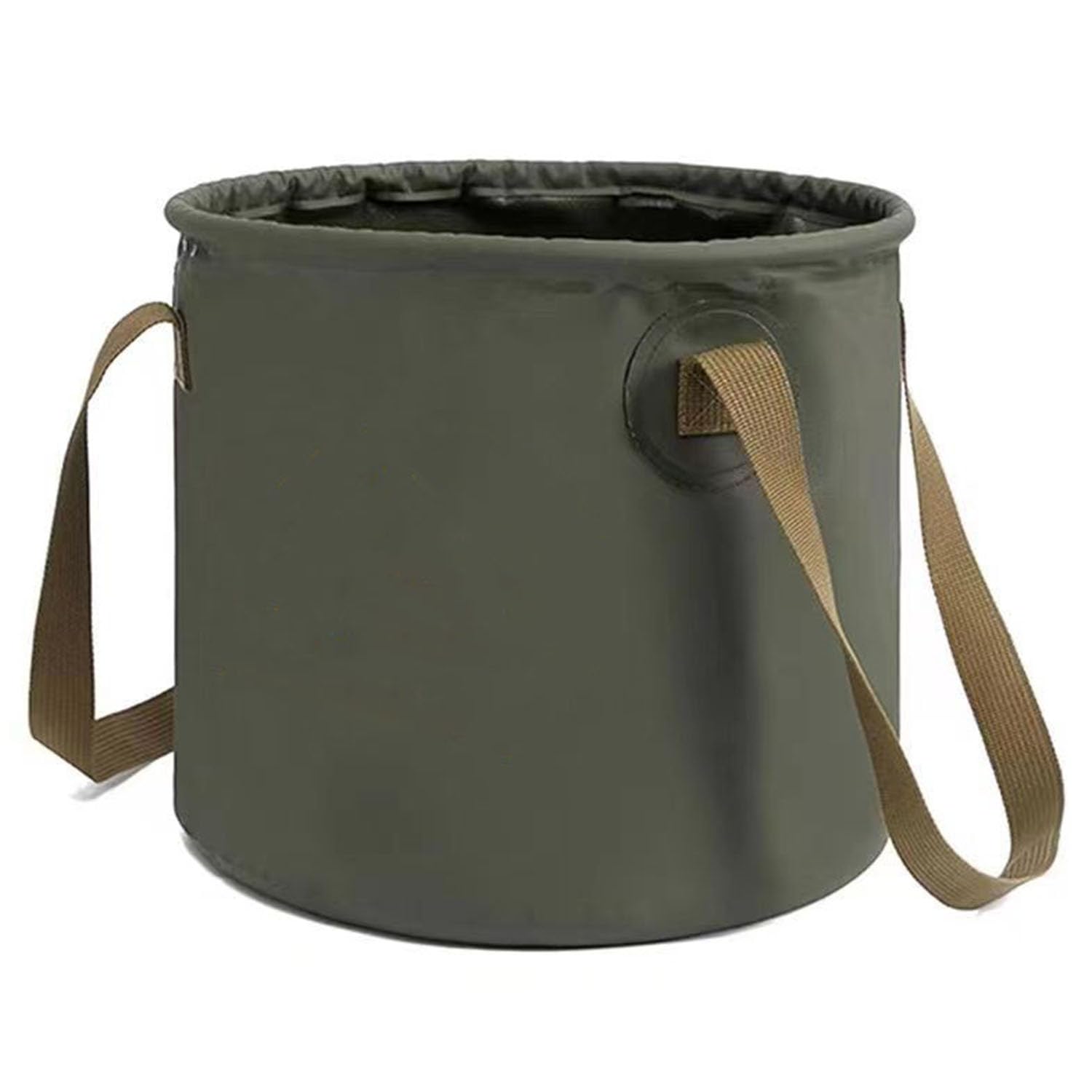 Collapsible Bucket, Camping Water Storage Container, Large Capacity (Green)