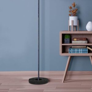Iron Floor Lamp Base Weight Table Floor Lamp Base Only Stand Lampinchs Support Base Desk Lamp Cast Loader Rounded Light Chassis for Bedroom Living Room Office World Map Cork Board(5.31Inch)
