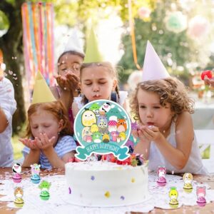 25pcs 𝓢𝓺𝓾𝓲𝓼𝓱𝓶𝓪𝓵𝓵𝓸𝔀𝓼 Birthday Party Supplies, 𝓢𝓺𝓾𝓲𝓼𝓱𝓶𝓪𝓵𝓵𝓸𝔀𝓼 Birthday Party Decorations include Cake toppers and Cupcake Toppers Sets