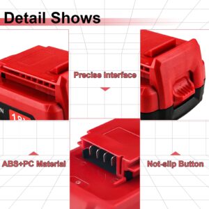 3.0Ah 18 Volt Replacement for Porter Cable 18V Battery Lithium PC18BLX PC18BLEX PC18BL PC18B PC18B-2 PCC489N PCXMVC Compatible with Porter Cable 18 Volt Cordless Power Tools Batteries