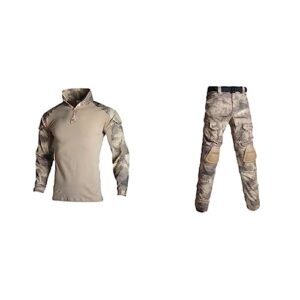 Multicam Military Uniform Combat Shirt Tactical Hunting Suit Camo Man Pant Airsoft Paintball Equipment Clothes Ruin gray M