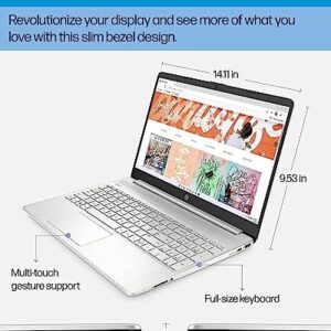 HP 2023 Newest 15.6" Laptop, AMD Ryzen 7 5700U (Beats i7-1265U), 16GB RAM, 512GB SSD, HD Micro-Edge Display, AMD Radeon Graphics, Thin & Portable, Wi-Fi 6, Bluetooth, Windows 11 Home, ‎Natural Silver