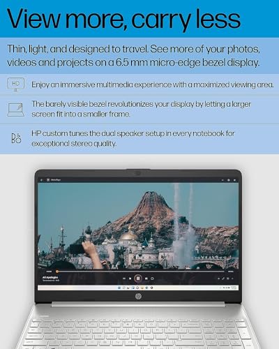 HP 2023 Newest 15.6" Laptop, AMD Ryzen 7 5700U (Beats i7-1265U), 16GB RAM, 512GB SSD, HD Micro-Edge Display, AMD Radeon Graphics, Thin & Portable, Wi-Fi 6, Bluetooth, Windows 11 Home, ‎Natural Silver