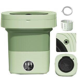portable washing machine, mini washing machine foldable, 15l large capacity, for camping, rv, travel, small spaces, lightweight and easy to carry (color : green)