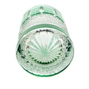 Edo Style Hand Cut Crystal Glass Cup Large Capacity in10 Oz Glassware with Luxury Gift Box, Suitable for Cold Water Glasses for For Soda, Juice, Milk, Coke, Beer, Spirits Daily Use