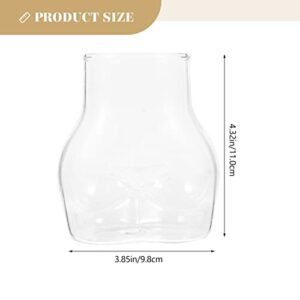 Creative Body Shape Wine Glasses Butt Cocktail Glass Cup Goblet Drink Glasses Novelty Party Shot Glass for Bar Hen Bachelor Birthday Party Decoration