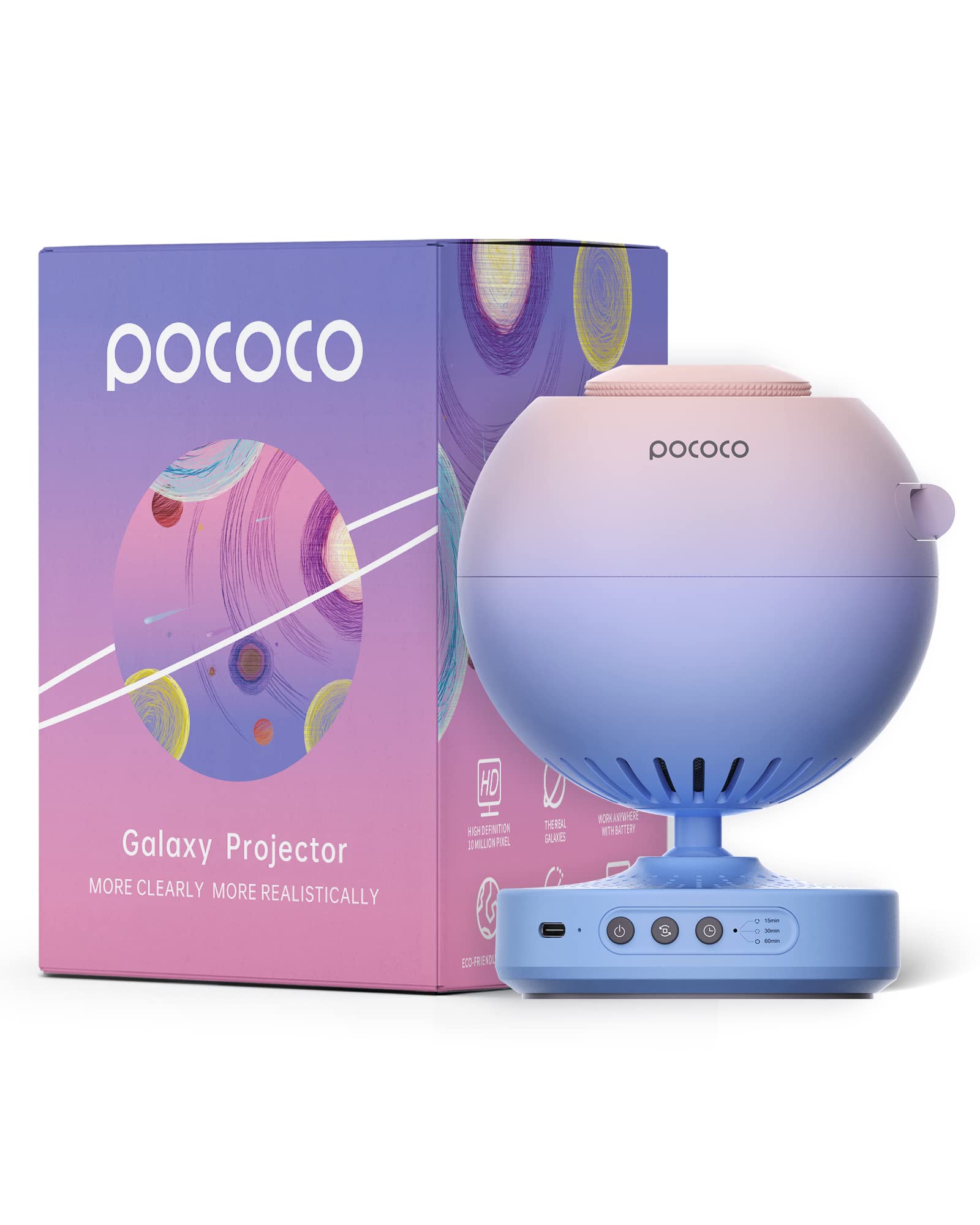 【Limited Time Offer: 16% Off 】POCOCO Galaxy Projector + Moon and Stars - Discs (6 Pieces)