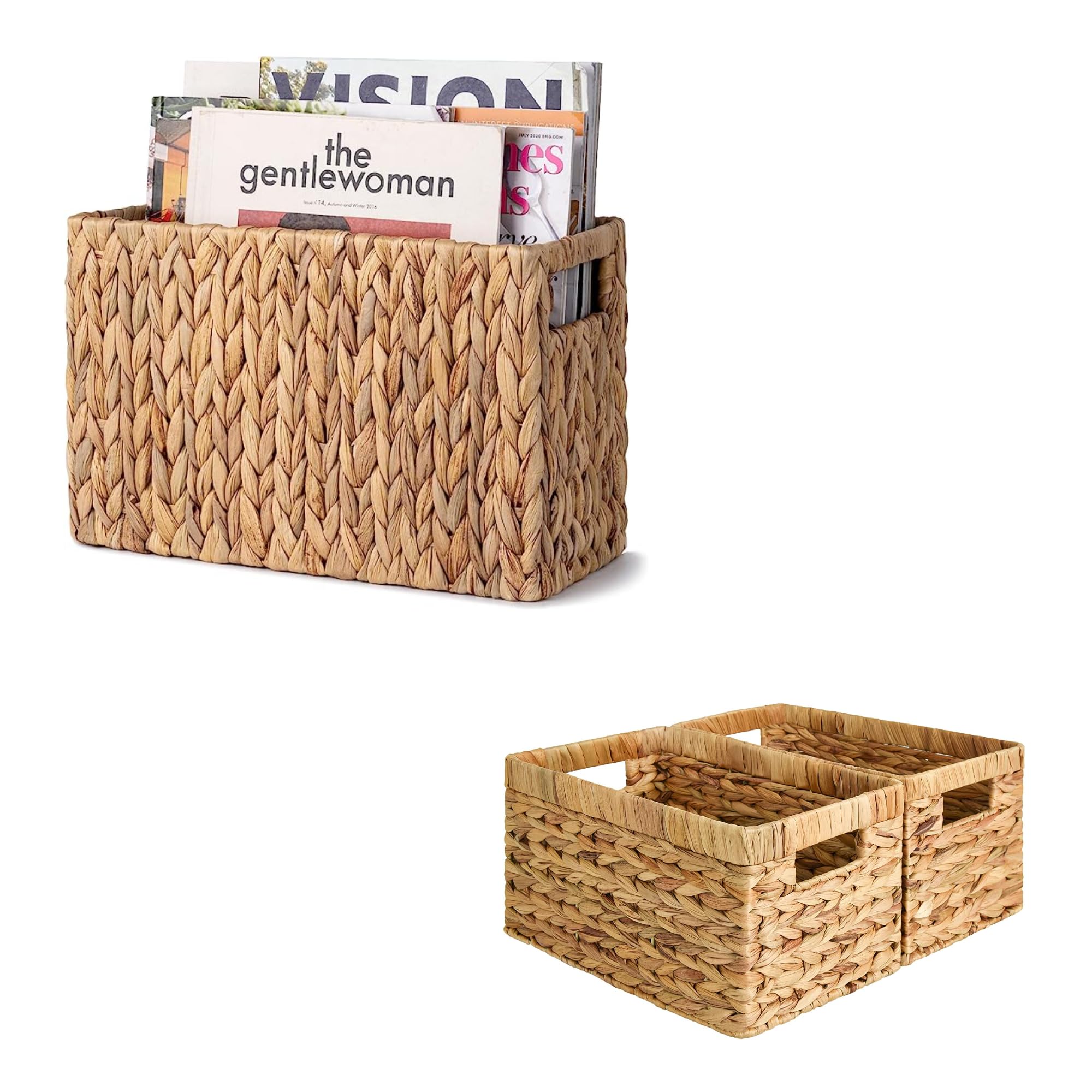 StorageWorks Water Hyacinth Storage Baskets