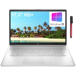 hp 17 17.3" hd+ laptop computer, intel quad-core i3-1125g4 up to 3.7ghz (beat i5-10210u), 32gb ddr4 ram, 1tb pcie ssd, 802.11ac wifi, bluetooth, natural silver, windows 11 s, broag 64gb flash drive