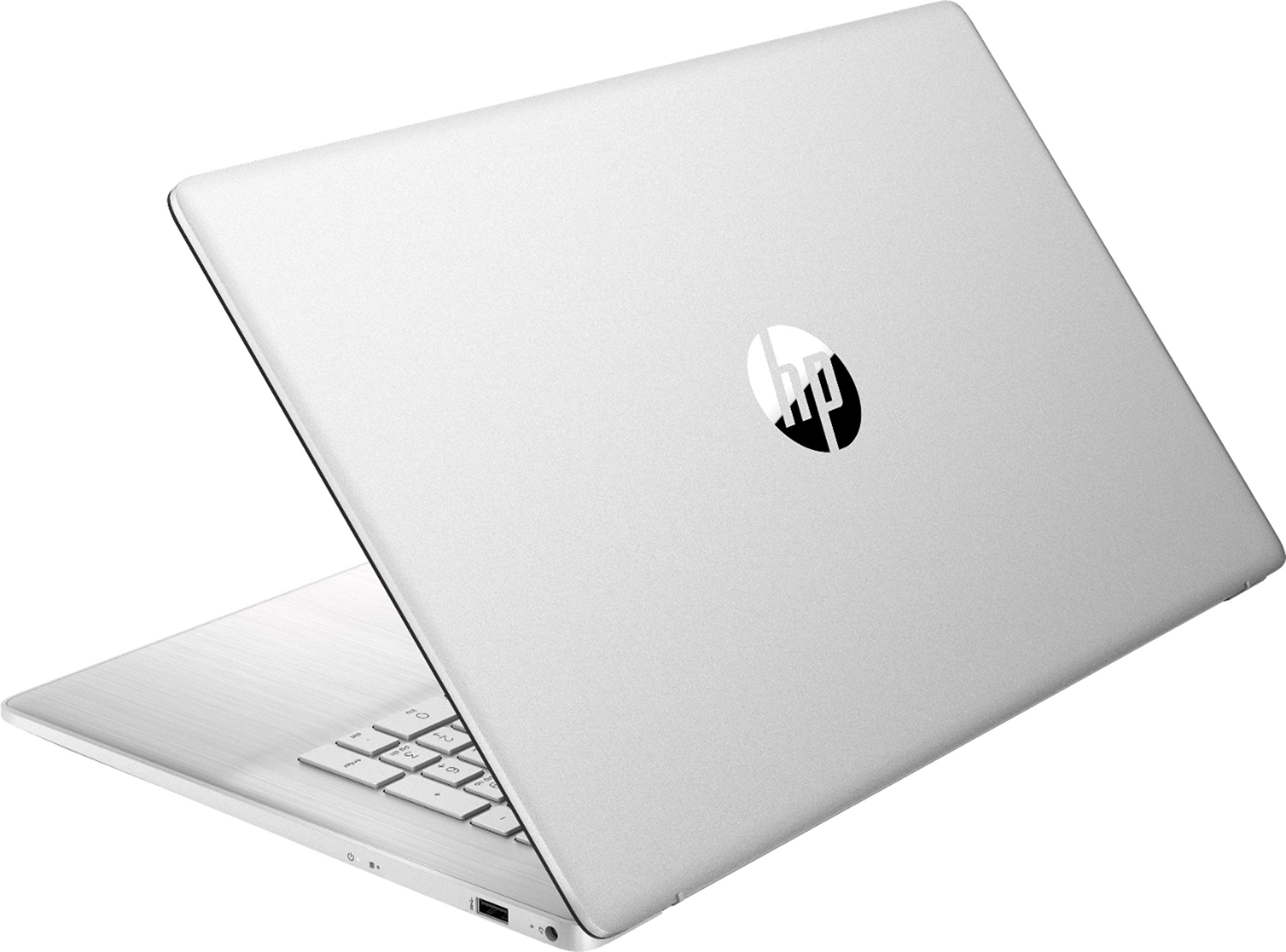 HP 17 17.3" HD+ Laptop Computer, Intel Quad-Core i3-1125G4 up to 3.7GHz (Beat i5-10210U), 32GB DDR4 RAM, 1TB PCIe SSD, 802.11AC WiFi, Bluetooth, Natural Silver, Windows 11 S, BROAG 64GB Flash Drive