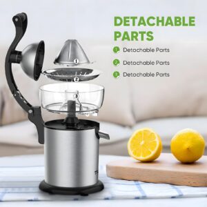 ASLATT Electric Citrus Juicer Squeezer Stainless Steel, Orange Juicer Electric,Homemade Orange Juice Squeezer Machine, Detachable Design,Easy Clean