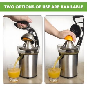 ASLATT Electric Citrus Juicer Squeezer Stainless Steel, Orange Juicer Electric,Homemade Orange Juice Squeezer Machine, Detachable Design,Easy Clean