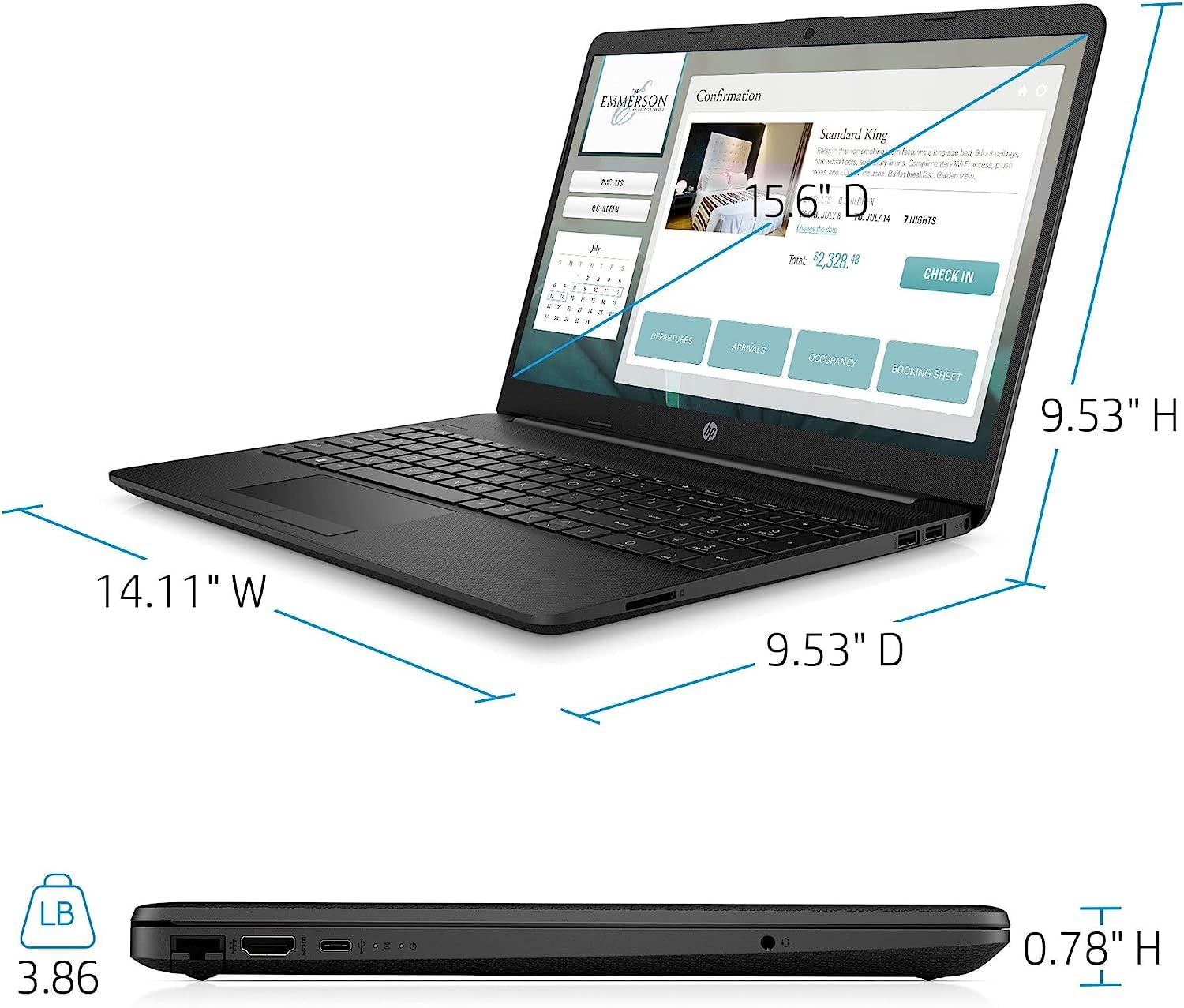 HP Newest Flagship 15.6 HD Pavilion Laptop for Business and Student, 16GB RAM, 1TB SSD, Intel Quad-Core Pentium N5030, Webcam, Online Conferencing, Fast Charge, WiFi, Win 11, w/GM Accessory, Black