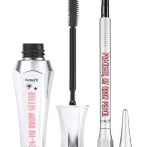 Benefit Cosmetics 24-Hr Brow Setter Setting Gel and Precisely My Brow Pencil 2.75 Auburn Duo Set (Full Size) Duo