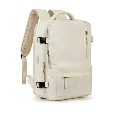 2023 Newest Women's Large Travel Backpack Waterproof Hiking Rucksack, Carry On Backpack Flight Approved, Outdoor Daypack (Beige)