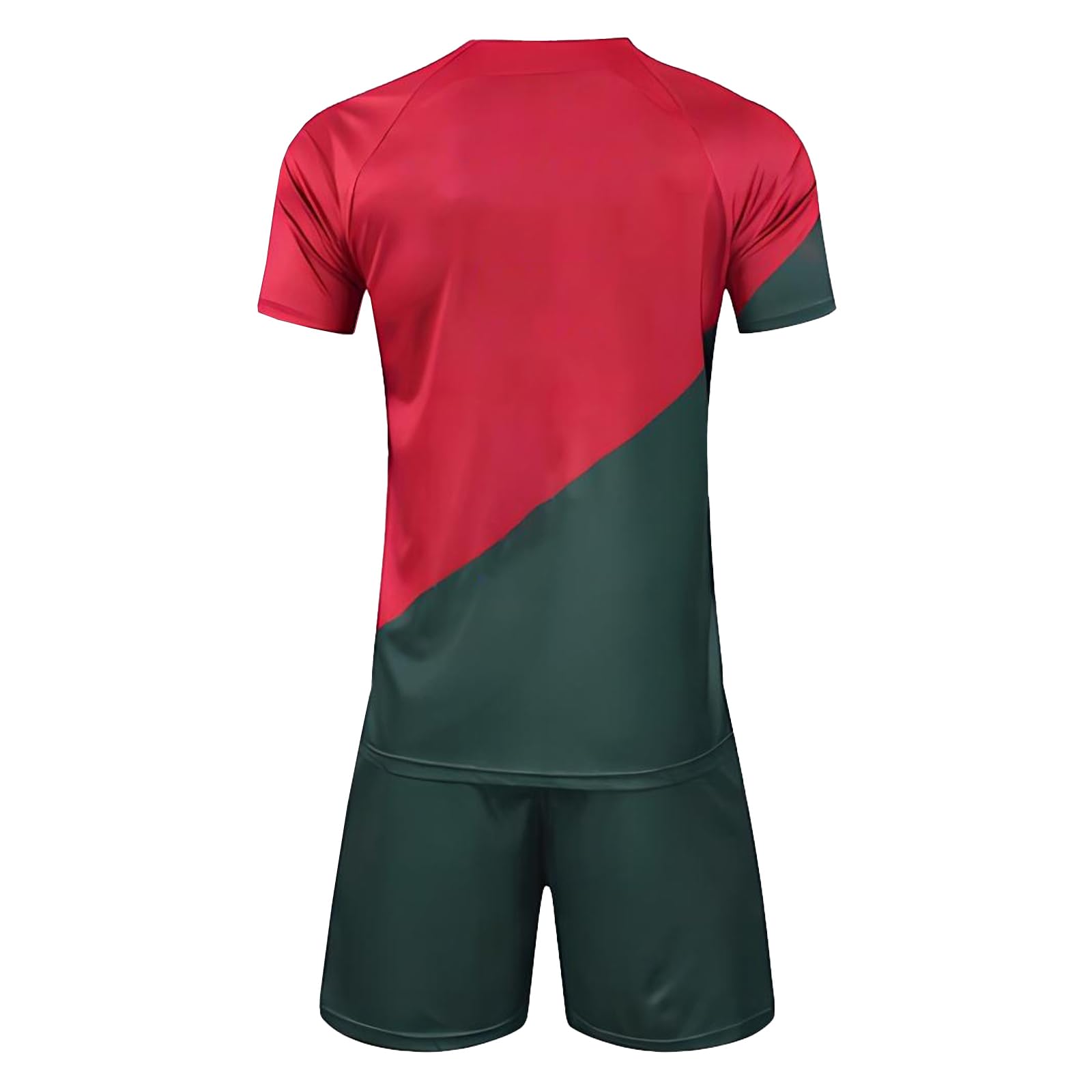Custom Soccer Jerseys for Kids Adults Personalized 2022 Cup Team Uniform with Name Number Shorts Set Gifts Camiseta de Futbol Portugal-A Medium