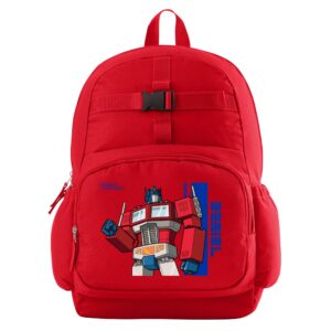 let's make memories personalized backpack with lunch box (optional) - transformers - red - optimus prime