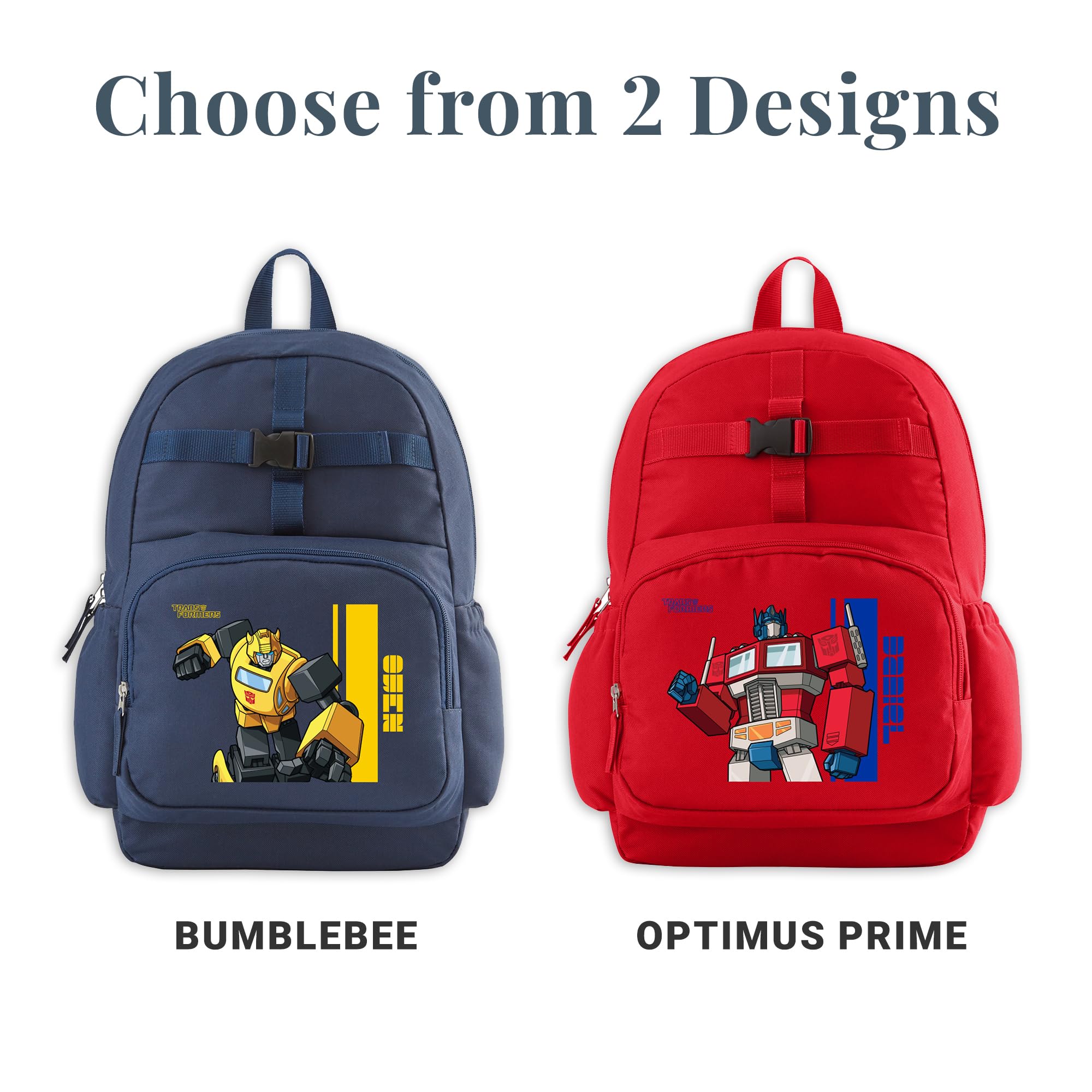 Let's Make Memories Personalized Backpack with Lunch Box (Optional) - TRANSFORMERS - Red - Optimus Prime