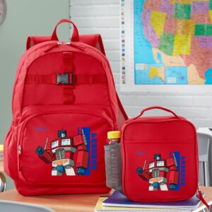 Let's Make Memories Personalized Backpack with Lunch Box (Optional) - TRANSFORMERS - Red - Optimus Prime