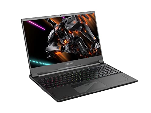 GIGABYTE AORUS 15X: 15.6" 16:9 Thin Bezel QHD 2560x1440 165Hz, NVIDIA GeForce RTX 4070 Laptop GPU 8GB GDDR6, Intel Core i9-13980HX, 16GB DDR5 RAM, 1TB SSD, Win11 Home (AORUS 15X ASF-D3US754SH), Black