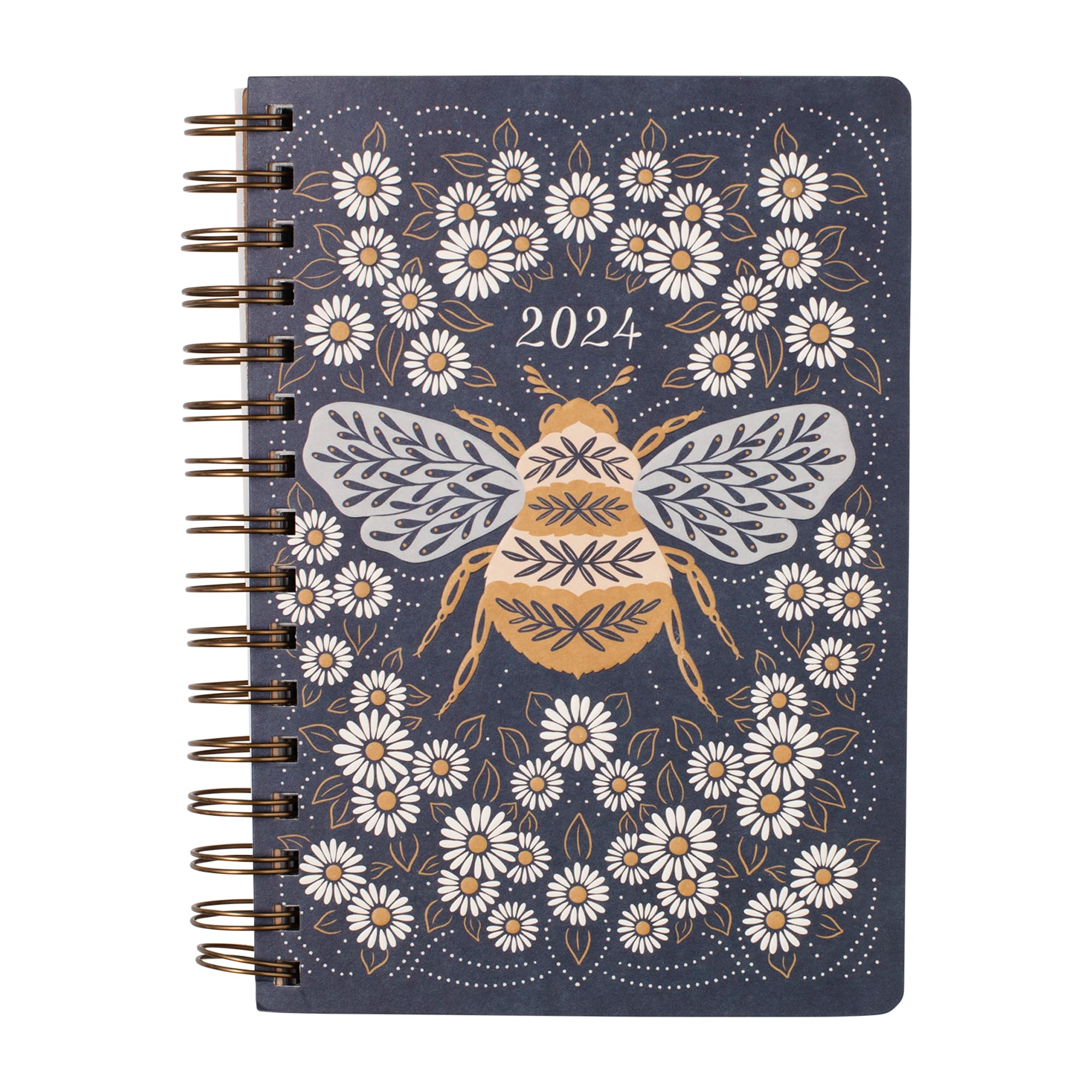 Fringe Studio 17 Month Planner (Aug 2023- Dec. 2024), BUMBLE BEE", Paper Cover, 5.75" x 8.25", Includes Stickers & Interior Pocket, 236 pages, Juliana Tipton Collection (113109)