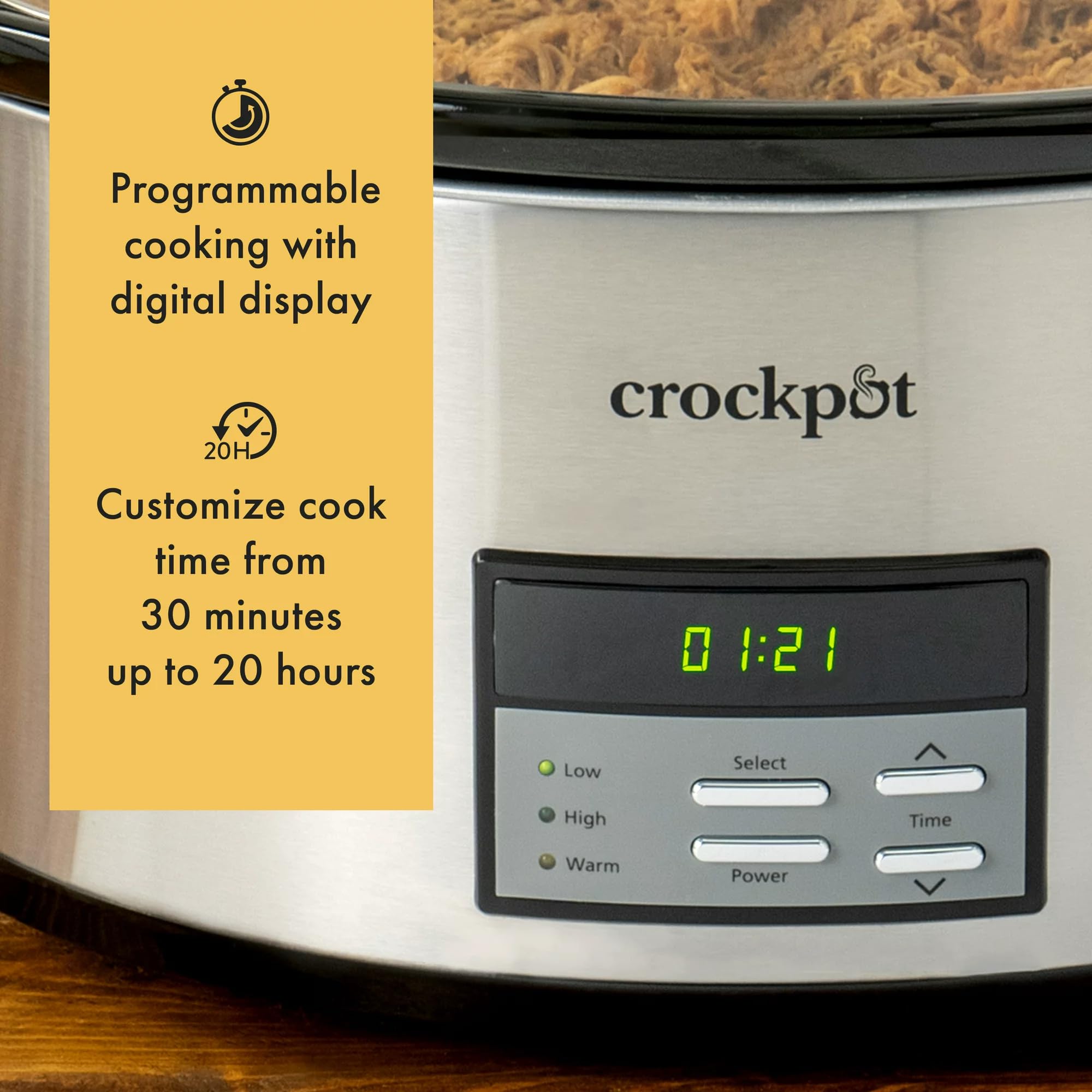 Crock-Pot CrockPot Choose-a-Crock 6-Quart Programmable Slow Cooker, Stainless Steel