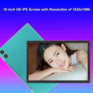 Vikye HD Tablet, 10 Inch 1920x1080 IPS Display Tablet, 4G LTE Tablet Octa Core CPU 8GB RAM 256GB ROM, 5G WiFi Dual Camera 7000mAh Battery