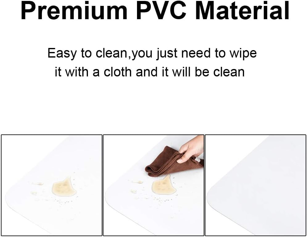 Office Chair Mats for Carpet, and Tile Floors - Protect Floors and Enhance Workspace Comfort Ideal for Home Office and Gaming, and Durable (Convex with Lip, 36''*48'')