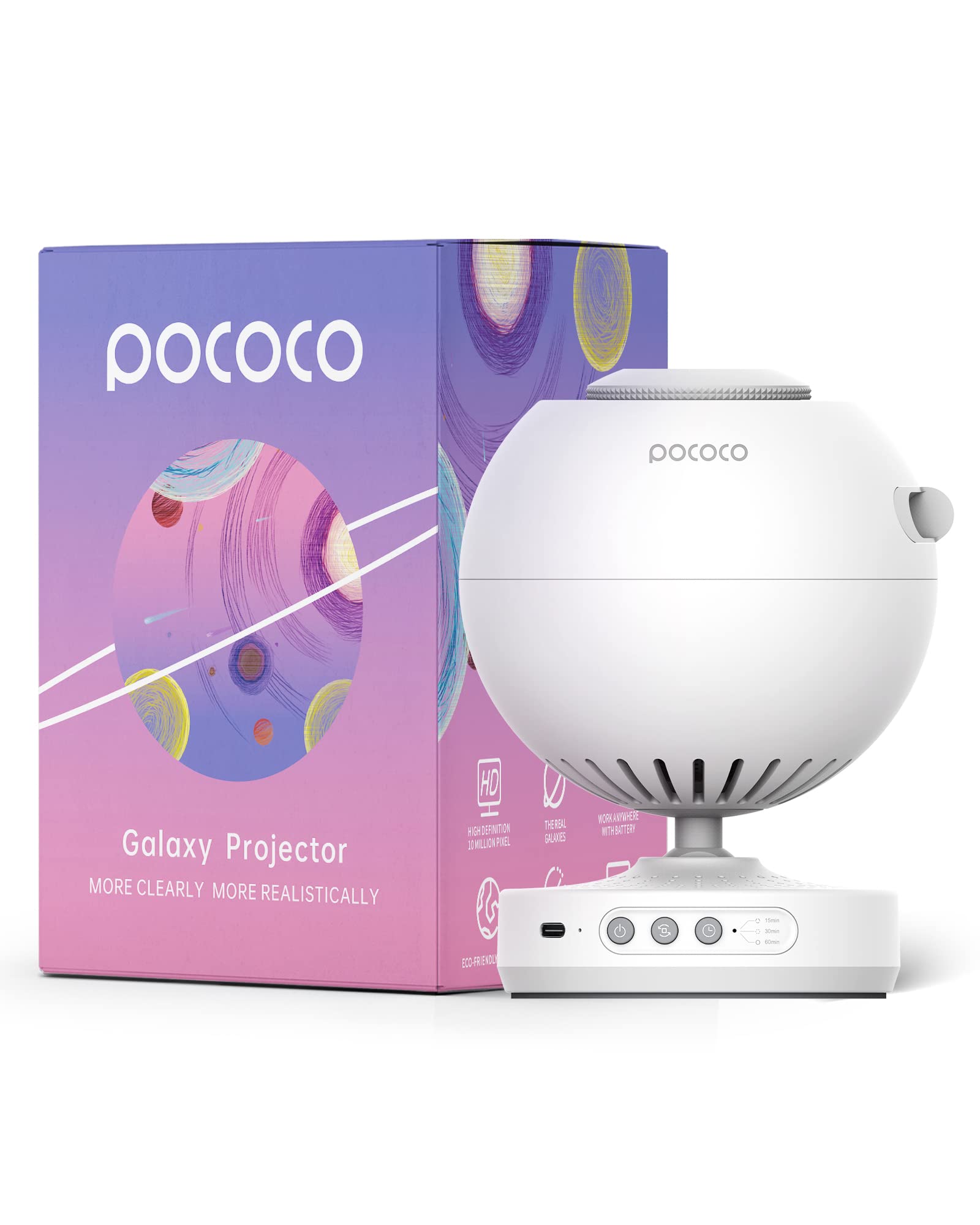 【Limited Time Offer: 16% Off 】POCOCO Galaxy Projector + Aurora and Deep Sea - Discs (6 Pieces)