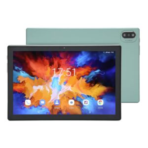 vikye android 11 tablet, 10.1 inch display, octa core cpu processor, 8gb ram 128gb rom, 8mp 20mp dual cameras, 5g wifi tablet (uk plug 100‑240v) (green)