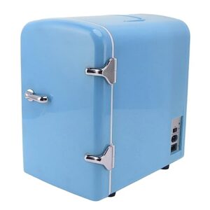 ozgkee mini fridge 4l portable cooler warmer personal refrigerator includes dc12v car plug for skin care beverage ac100‑240v (us plug)