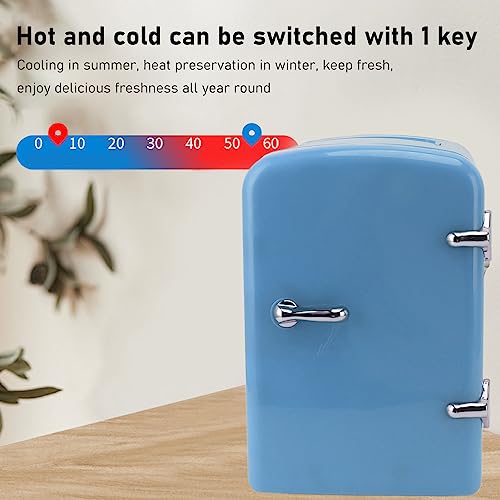 Ozgkee Mini Fridge 4L Portable Cooler Warmer Personal Refrigerator Includes DC12V Car Plug for Skin Care Beverage AC100‑240V (US Plug)