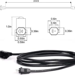 Universal Power Cord for Recliner Chair - 2-Pin Power Adapter with Extension Cord for Lift Chair, Recliner Sofa, Recliner Couch, 29V2A Power Supply Compatible with Power Recliner Most Makes & Models