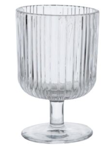 casa calida - bari wine glass, set of 2, glass, 9 oz