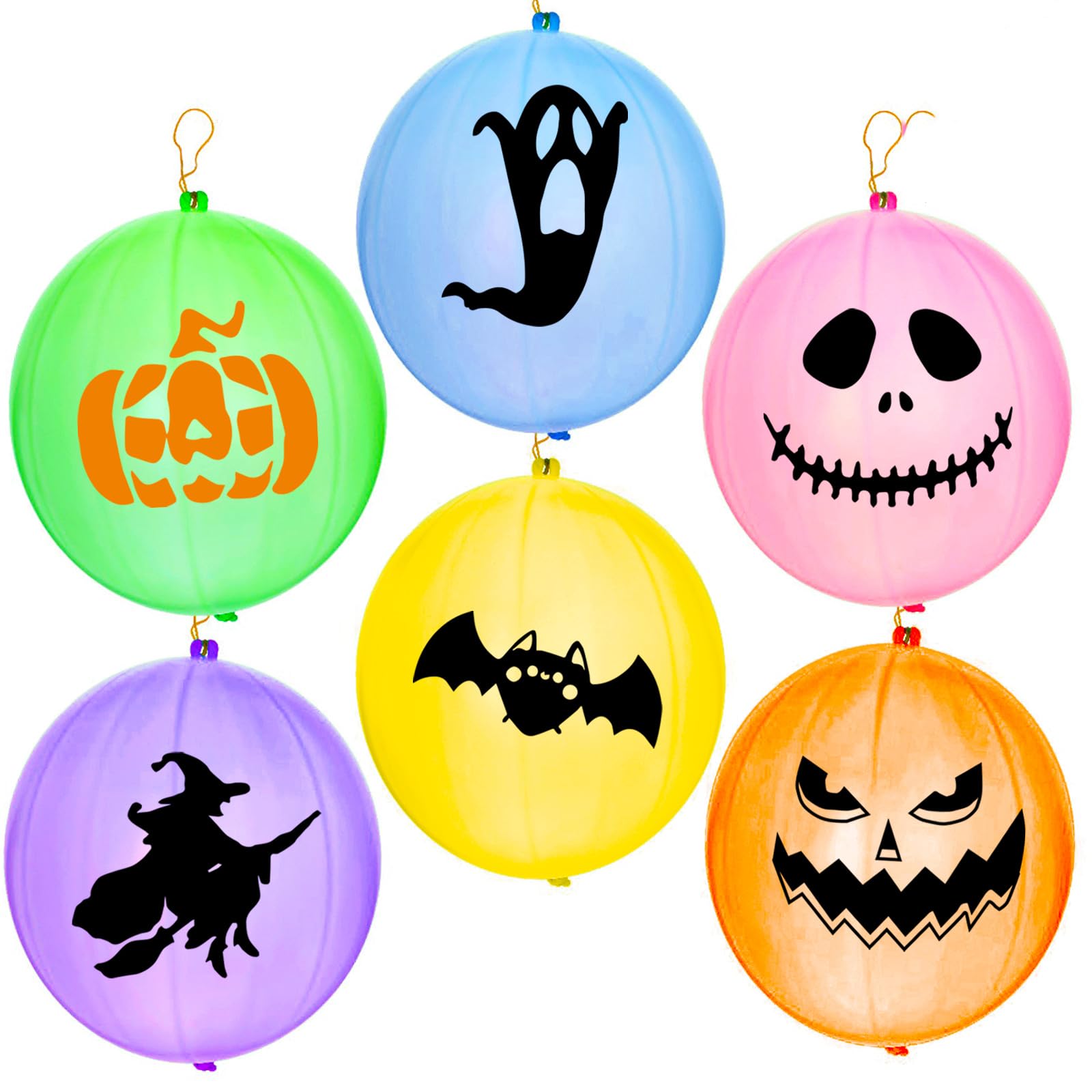 Halloween Games Halloween Punch Balloons for Halloween Party Favors Trick or Treat Toy Punching Balloons Goodie Party Game Favors Supplies Decor 24 Pieces