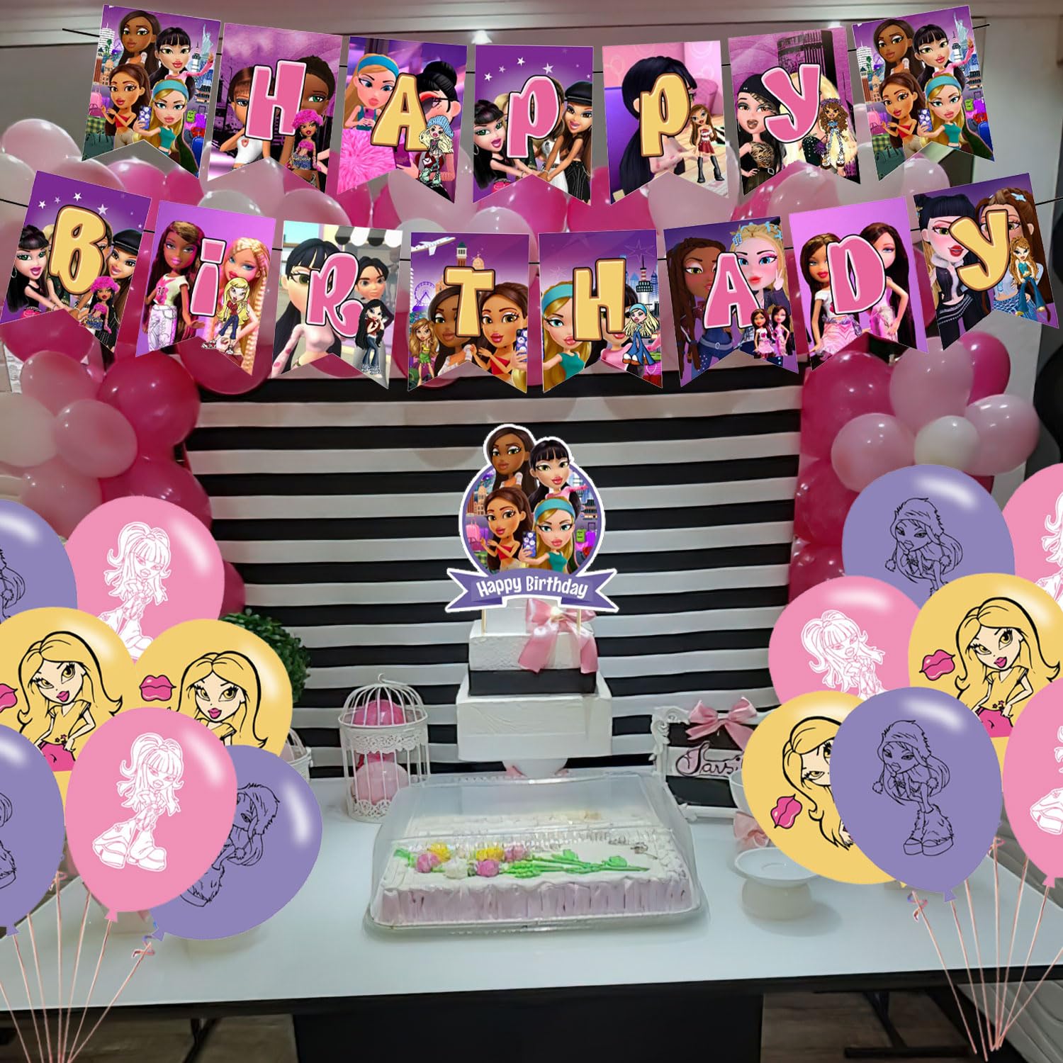 ℬ𝓇𝒶𝓉𝓏 Birthday Party Supplies, ℬ𝓇𝒶𝓉𝓏 Party Decorations,ℬ𝓇𝒶𝓉𝓏 Girl Party ...