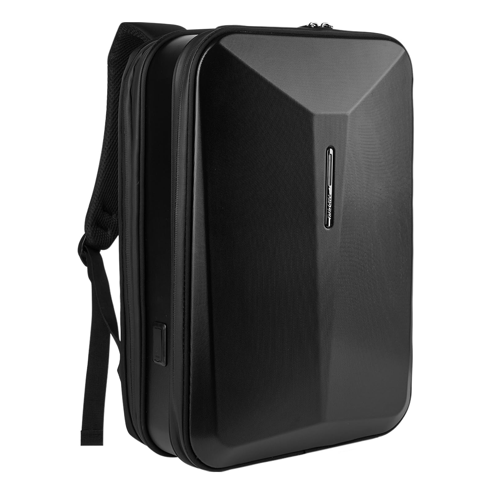 JUMO CYLY Anti-theft Hardshell Laptop Backpack, Waterproof Expandable Travel Backpack Fit 15.6 Inch with USB Charging Port TSA Lock Gaming Bag for Men