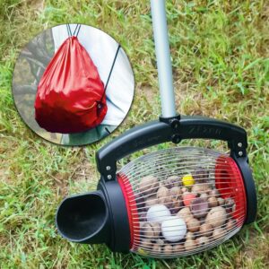 Zozen Nut Gatherer, Walnut Picker Upper Roller, Pecan Picker Upper - Directly Dump Outlet | Apply to Walnut, Pecan, Hickory, Chestnuts, Buckeyes, Nerf Balls, Golf Objects Size 3/4'' to 1.5''; 1 Gallon