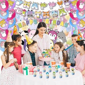 Classic Party Supplies - Cute Birthday Decorations include Balloons, Banner, Cake Topper, Cupcake Toppers for Fans Kids Boys Girls Cumpleanos Party