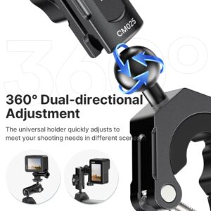 ULANZI Goquick Bicycle Bracket for GoPro 360°Motorcycle Camera Mount for Bike Holder Handlebar Mount w Adpter for Hero Action Cameras Φ8~35mm