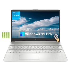 hp 15 15.6 inch hd touchscreen business laptop notebook computer for work[windows 11 pro], intel core i3-1115g4, 16gb ram, 1tb pcie ssd, intel uhd graphics, wi-fi, bluetooth5, hdmi, w/battery
