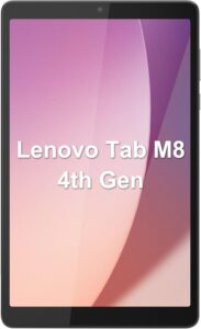 lenovo tab m8 4th gen 8" tablet, wifi, 32gb storage, 2gb lpddr4x memory, 8" touchscreen display, mediatek helio a22 processor, android 12, iron grey, ssroth