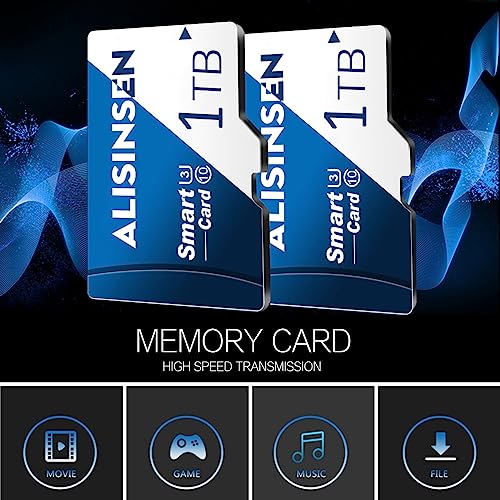 1TB Micro SD Card,TF Card 1TB Memory Card Class 10 Micro SD Memory Cards 1TB High Speed with SD Card Adapter for Android Smart-Phones,PC&Camera