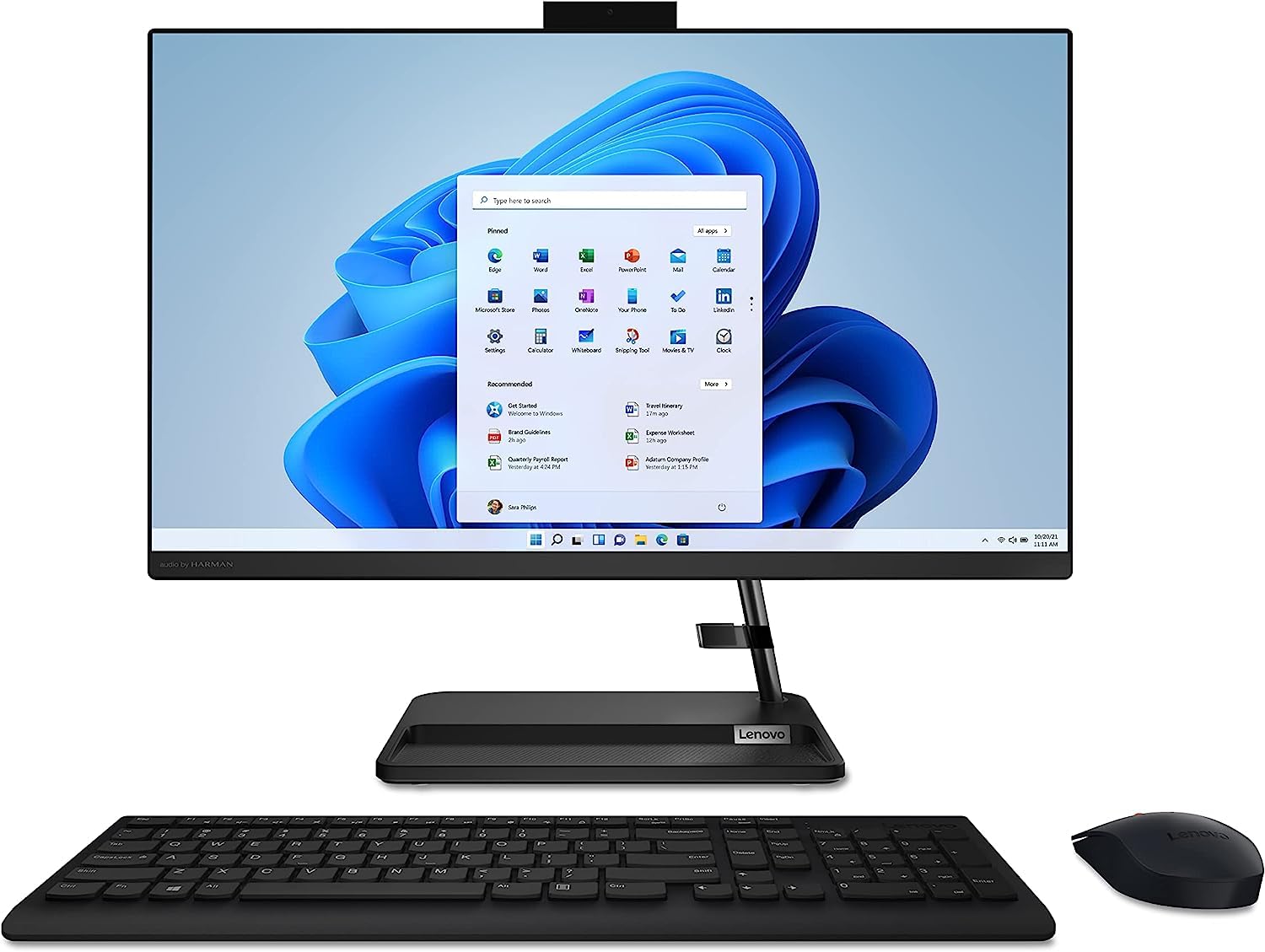 Lenovo IdeaCentre All-in-One Desktop 2023 New, 23.8" FHD IPS, Ryzen 3 5425U 4-Core, AMD Radeon Graphics, 16GB DDR4, 512GB SSD, Wi-Fi, RJ45 LAN, Windows 10 Home, Black, COU 32GB USB