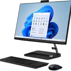 Lenovo IdeaCentre All-in-One Desktop 2023 New, 23.8" FHD IPS, Ryzen 3 5425U 4-Core, AMD Radeon Graphics, 16GB DDR4, 512GB SSD, Wi-Fi, RJ45 LAN, Windows 10 Home, Black, COU 32GB USB