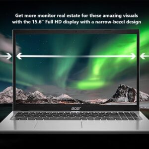 acer Aspire 1 A115-32-C96U Home & Student Slim Laptop (15.6" FHD, Intel Celeron N4500, 16GB RAM, 512GB SSD, UHD Graphics) 1-Year Office 365, Ethernet, Wi-Fi, Webcam, IST HDMI, Win 11 Home, Silver